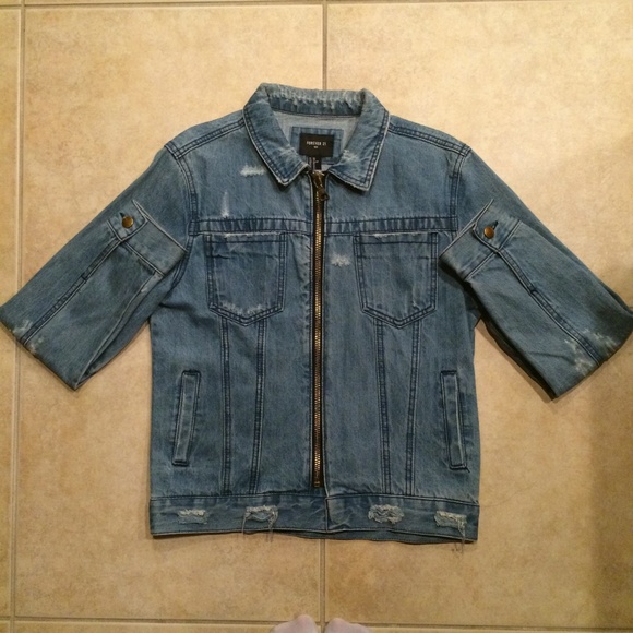 Forever 21 Other - Distresed Denim Jacket